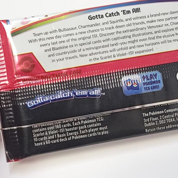 4 Pokemon Scarlet & Violet 151 Booster Packs Trading Cards Card New In Package - Picture 4 of 7